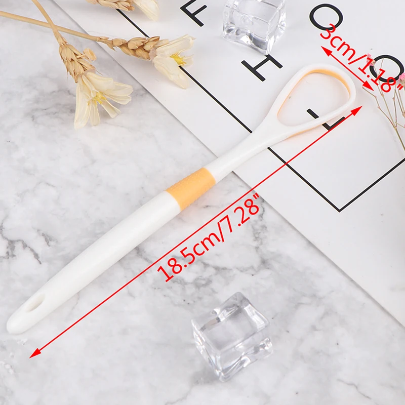 

1pcs Tongue Scraper Food Grade Plasctic Oral Tongue Cleaner Medical Mouth Brush Reusable Fresh Breath Maker