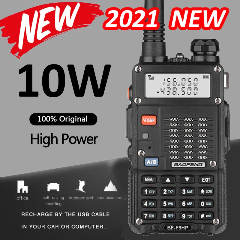 Baofeng BF F9HP дальний иди и болтай Walkie Talkie Ham CB радио Comunicador 30 км трансивер в UV 5R 9R плюс