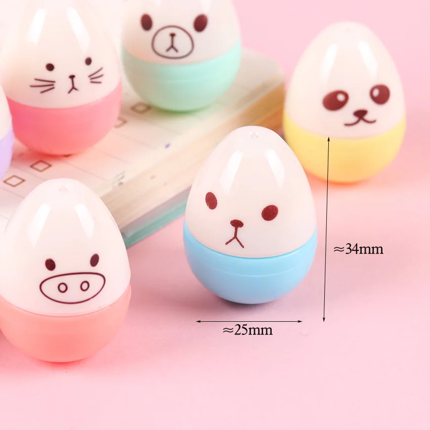 Милая Мини улыбающаяся Яичница маркер Kawaii Дети студенческий офис граффити ручка DIY маркер флуоресцентный ручка 6 шт