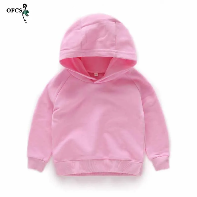 Pink Детские толстовки с капюшоном для девочек и мальчиков, верхняя одежда, белый, красный, желтый, черный, серый вязаный флисовый свитер для девочек, детская одежда, for2, 4, 6, 8, 10 лет - Цвет: Pink
