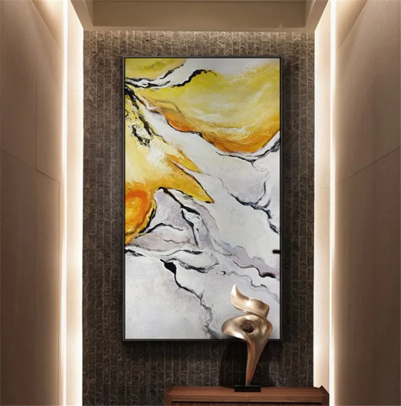 Мода Wall Art Ручная роспись насыщенной Цвета абстрактная живопись маслом на холсте