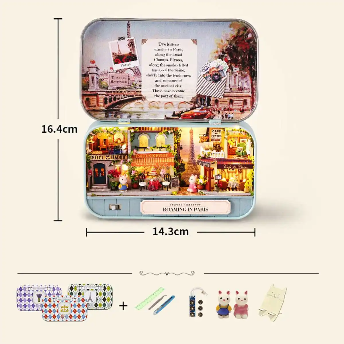 

2020 New Box Theater Doll House DIY Creative Handmade Miniature Wooden Puzzle Toy Furnitures Countryside Birthday Gift