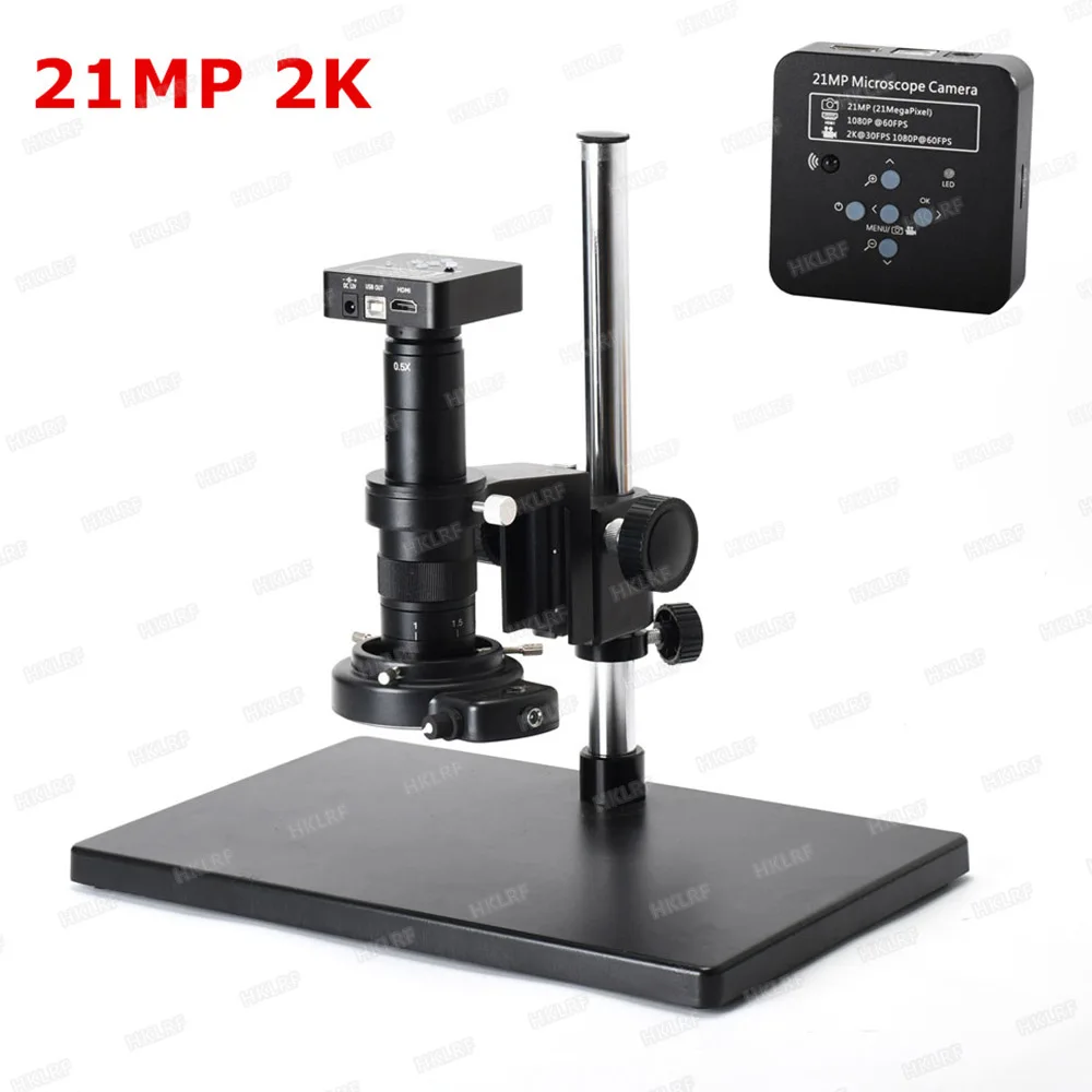 21MP 1080P 60FPS 2K HDMI совместимый электронный микроскоп набор USB цифровой промышленный
