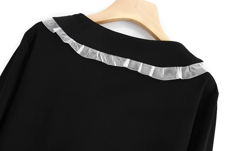 Плюс размер платья для женщин Мода &amp casual осень зима свободное цельное платье