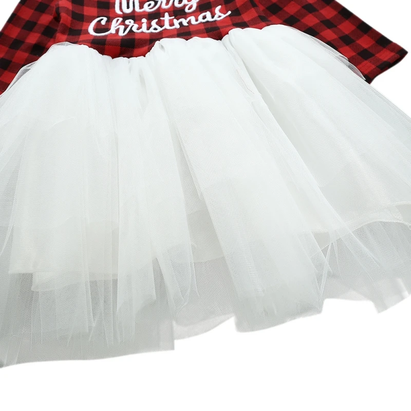 Платье для маленьких девочек платье с длинными рукавами принтом рождественских