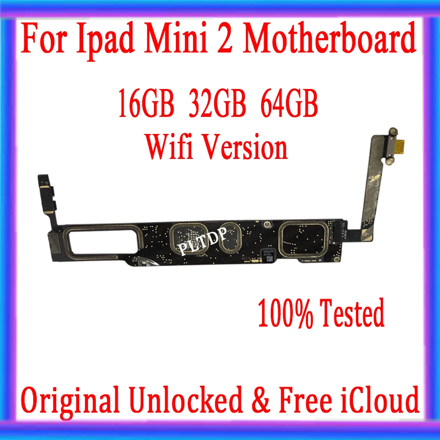 Для Ipad mini 2 материнская плата 16 Гб/32 ГБ/64 ГБ оригинальная разблокированная