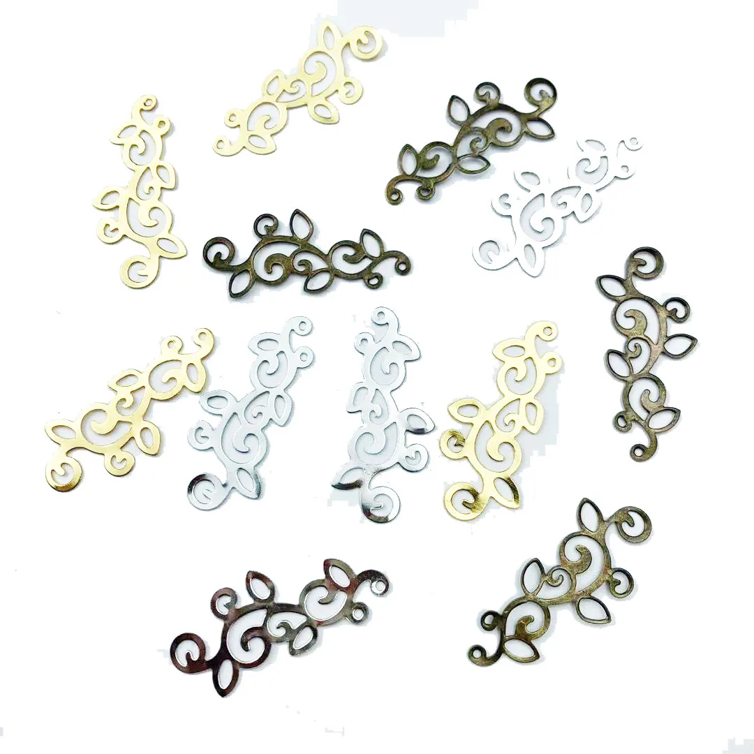 30 шт. золотистые/Серебристые Металлические коннекторы для украшений сделай сам 39