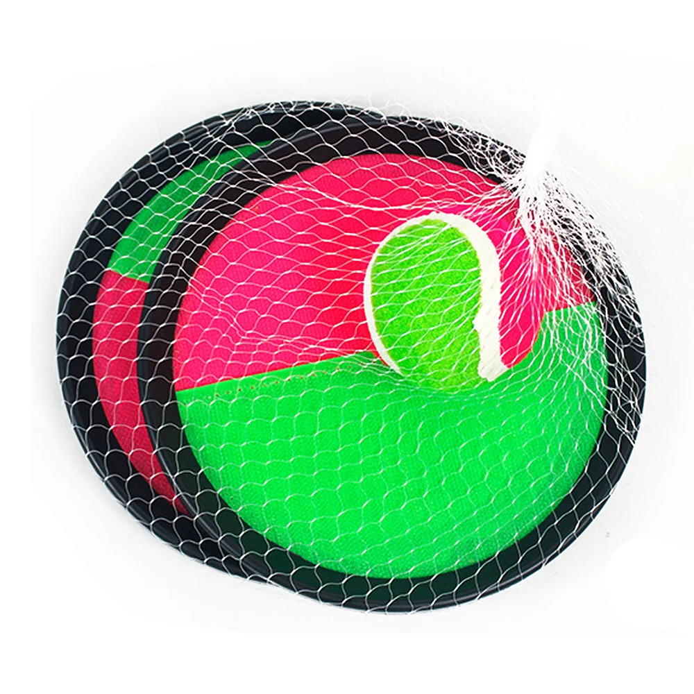 

3 Sets Playing Sucker Sticky Throwing Funny Kids Toy Racket Catch Ball Game Set Interactive Outdoor Sports