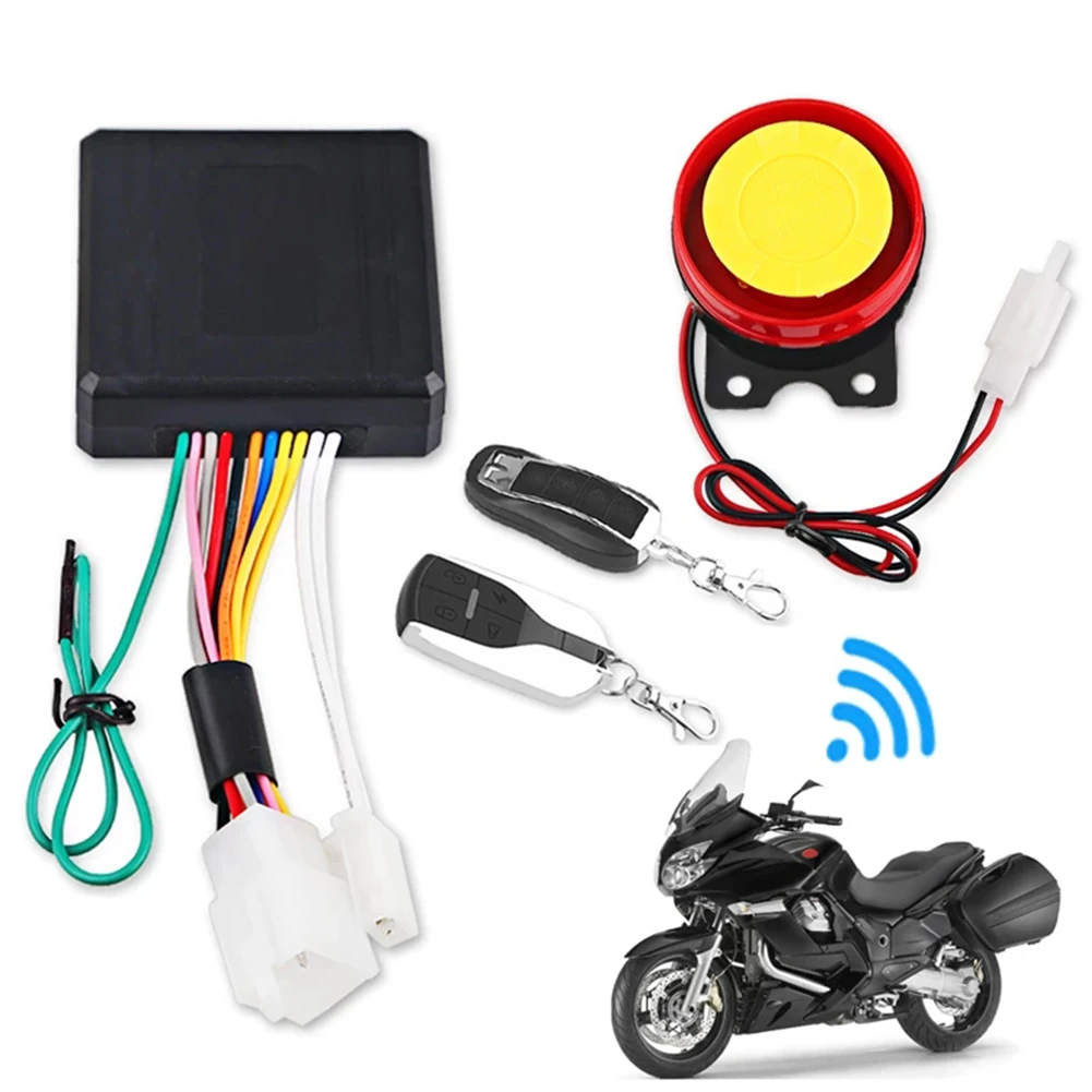 

Universal Scooter Anti-theft Security Alarm System Motorcycle Alarm System with Remote Control Engine Start for Scooter ATV Moto