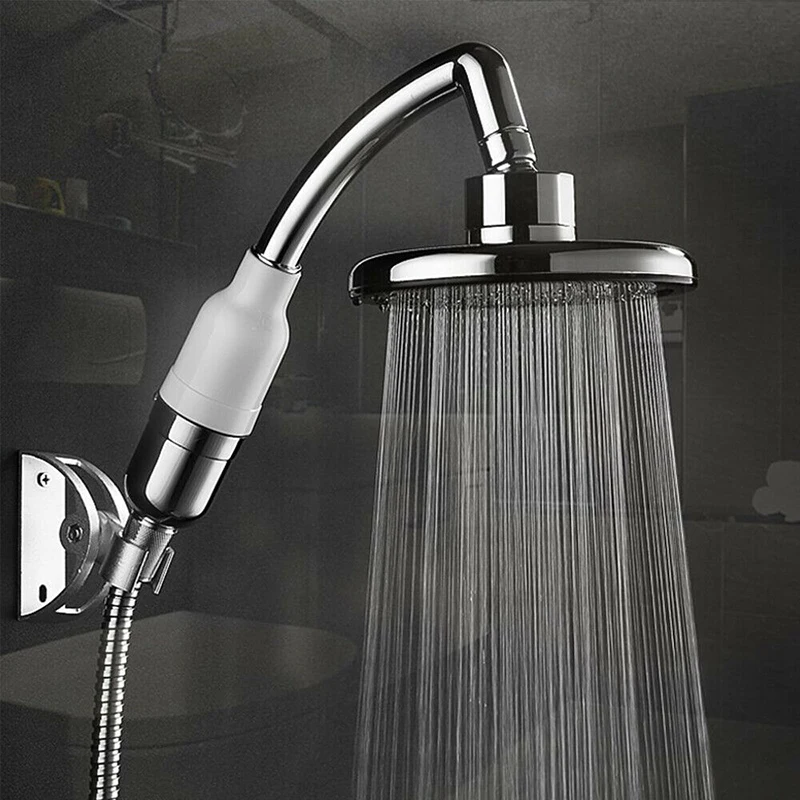 

1PC Pressurized Nozzle Shower Head Bathroom Accessories High Pressure Water Saving Rainfall Chrome Shower Head Water Saving Hot