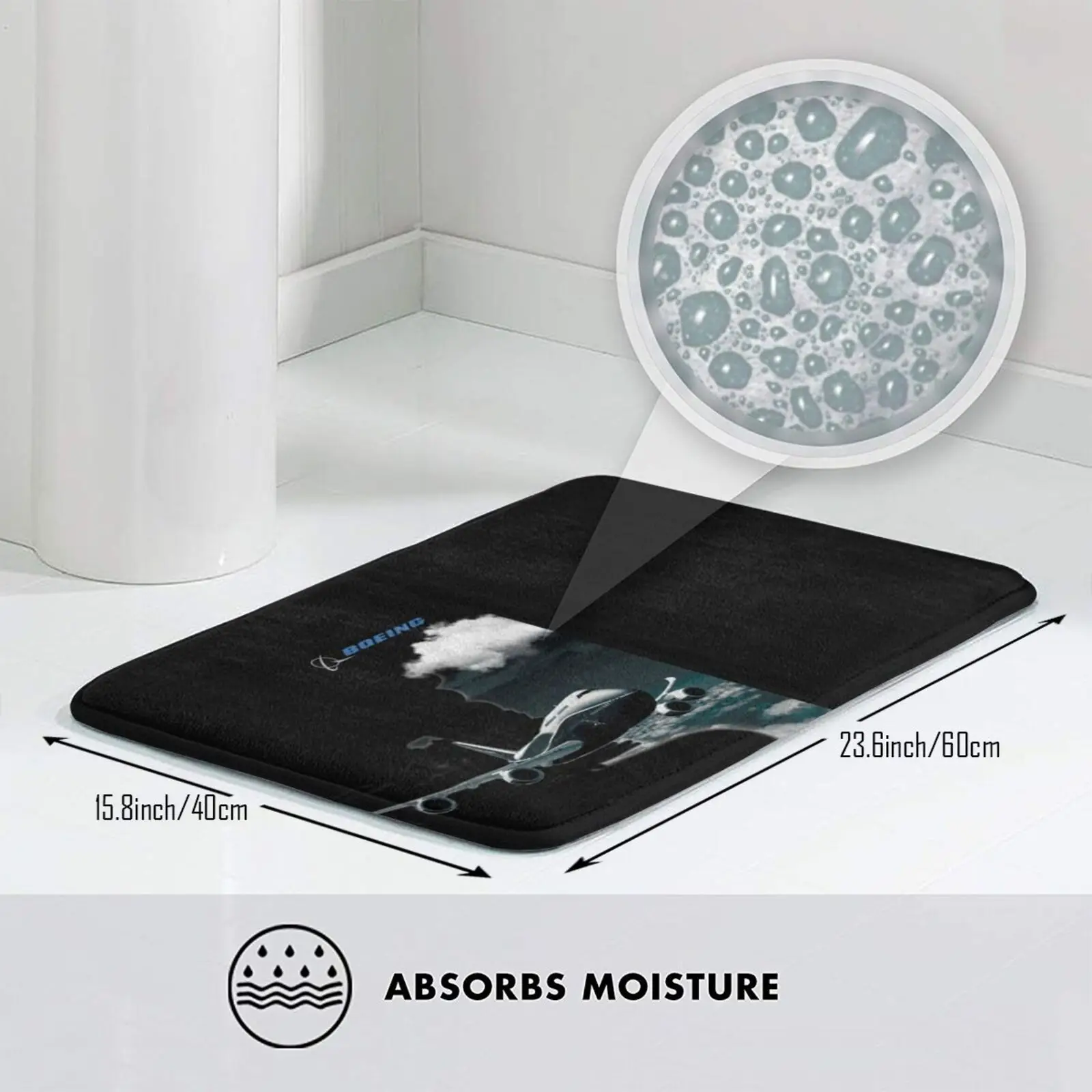 Boein самолёт и логотип в небе коврик мягкий подушка Боинг 747 с логотипом прожектор