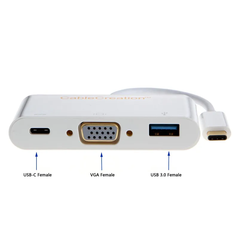 Type C USB 3 1 концентратор к 0/VGA/ Женский адаптер зарядного устройства для нового Macbook