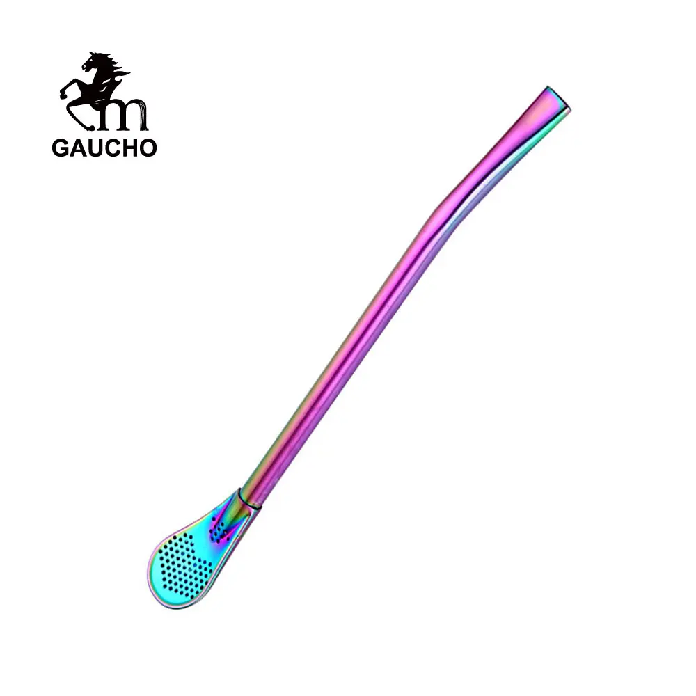 50 шт./лот Йерба Мате Бомбилья Цвет соломы 7 фильтра нержавеющей стали 17 5 СМ для