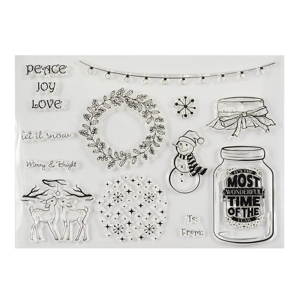 Прозрачный штамп для скрапбукинга сделай сам изготовления открыток Детские