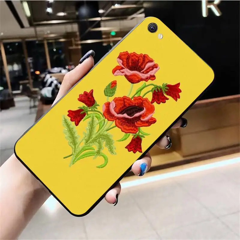 

Sun flower rose Bling Cute Phone Case For Vivo Y91c Y17 Y51 Y67 Y55 Y93 Y81S Y19 V17 vivos5