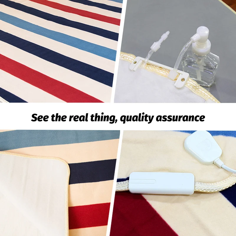 Одеяло плюшевое двойное одеяло с подогревом безопасное электрическое толстый