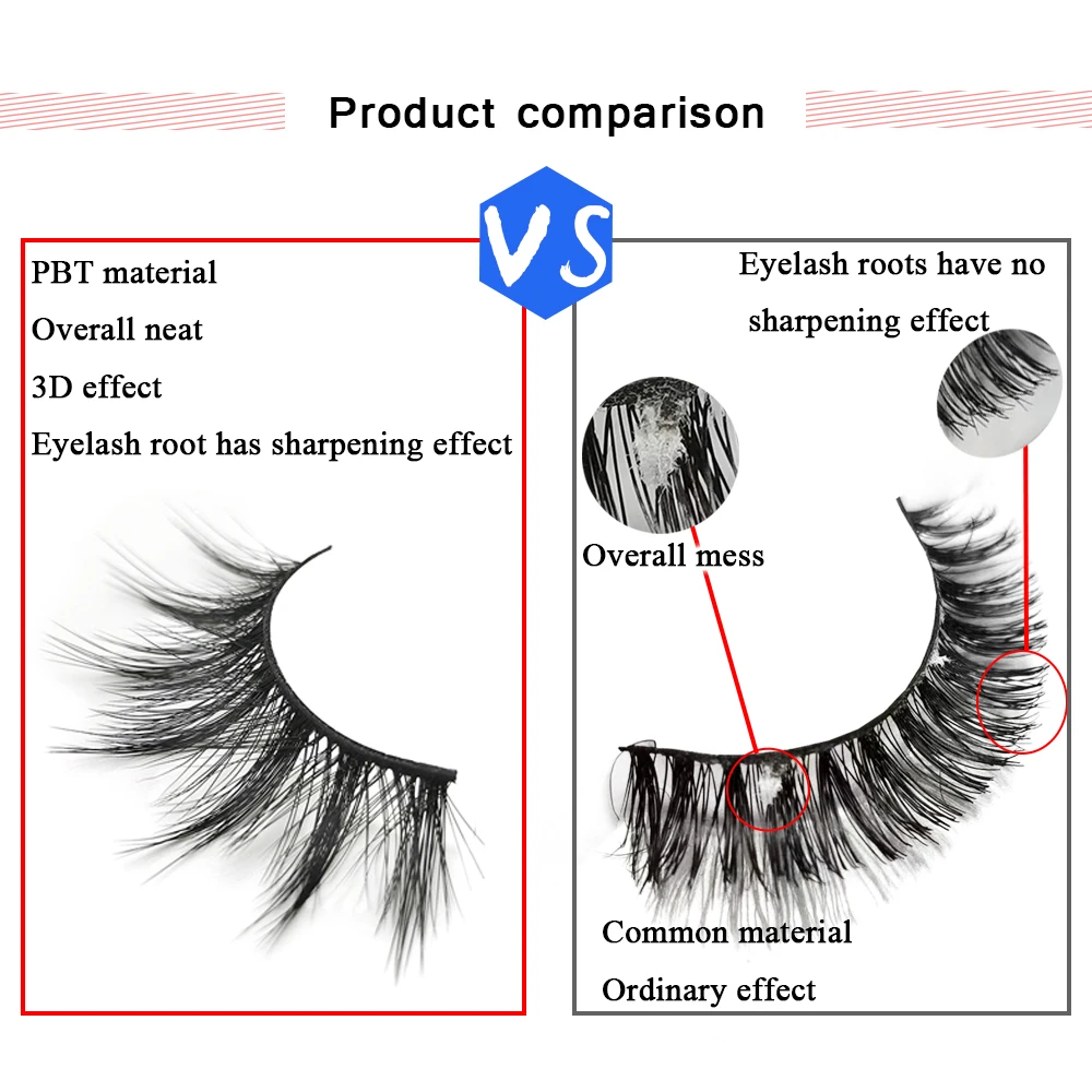 Оптовая продажа 6 пар Friholl. m 3d ресницы индивидуальная упаковка норковые личная