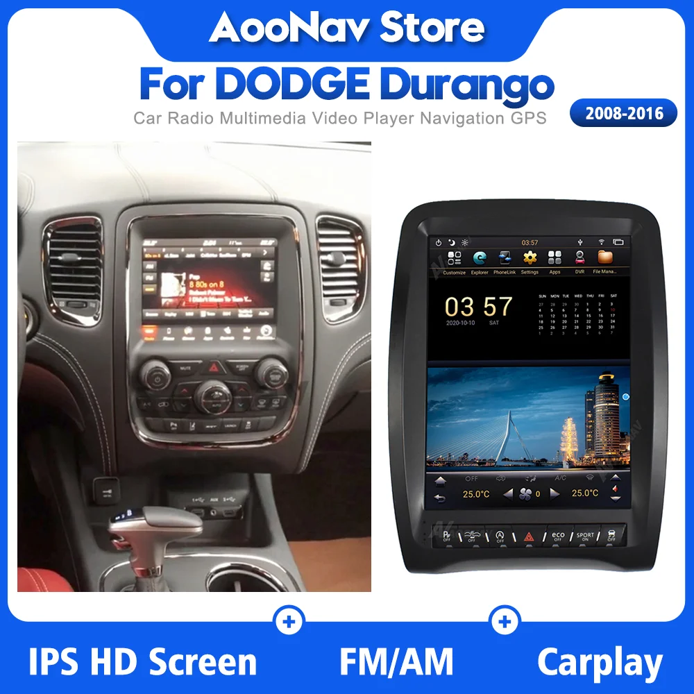 

intelligent car sysytem 2din anroid 9.0 Car Radio For DODGE Durango 2008 2009 2010 2011-2016 automotive sound for car head unit