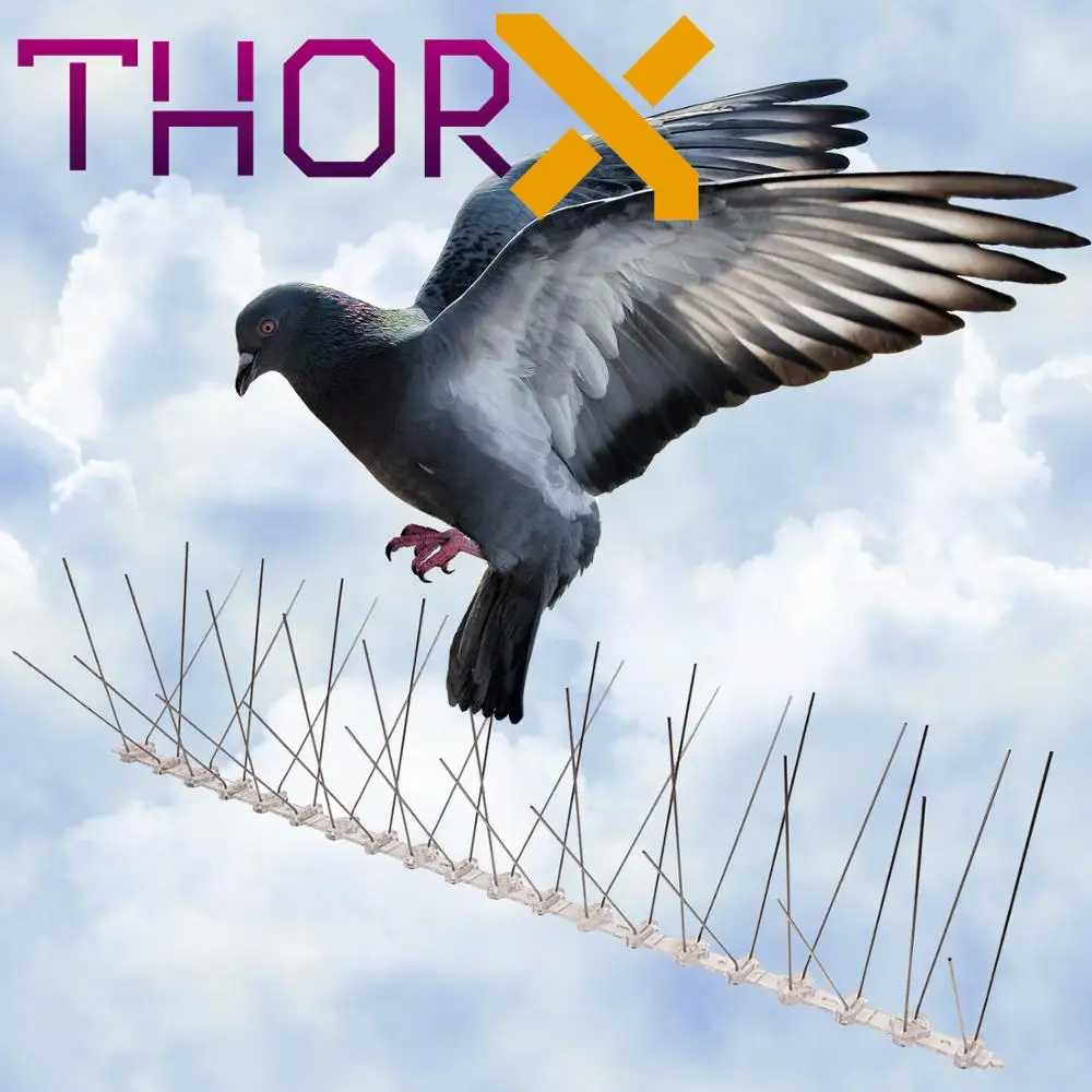 MH 04 TP 4 ряда шипы для отпугивания голубей птицы Спайк на поликарбонатной основе