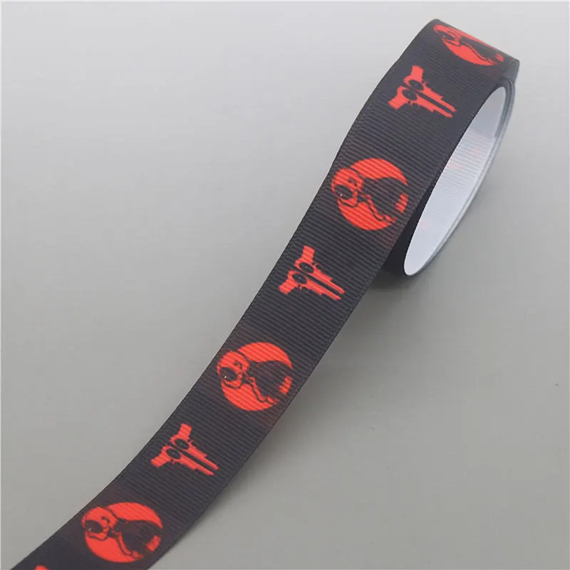 10149 DHK 5 ярдов герой напечатанный Grosgrain ленточный аксессуар Hairbow головной убор украшение «сделай сам» оптом OEM C1738 - Цвет: 10149