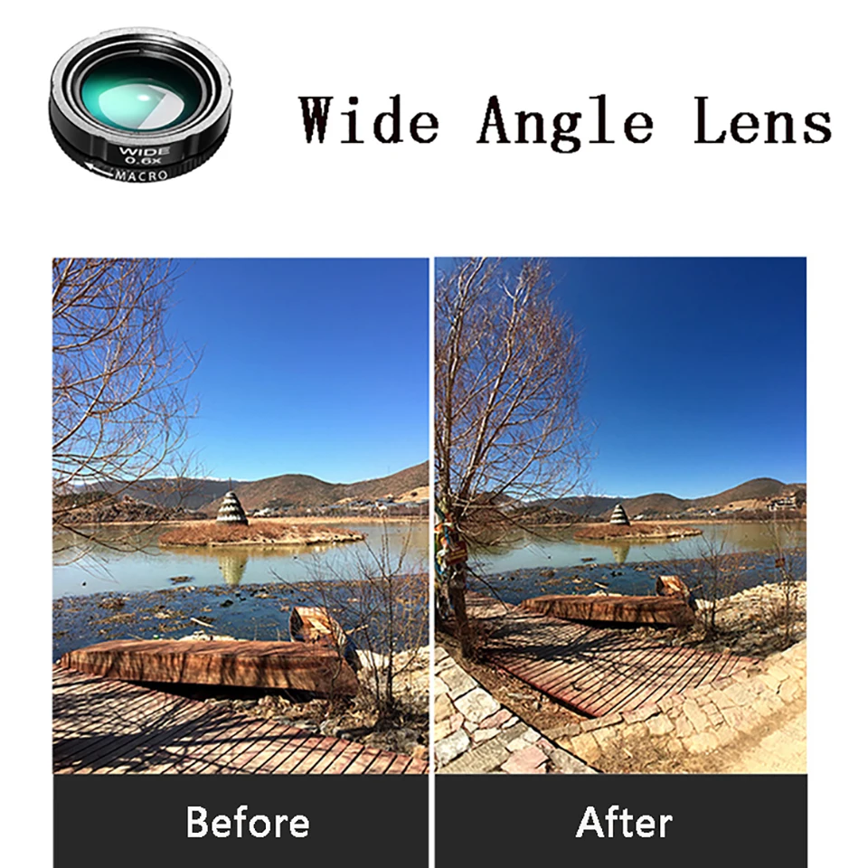 10 в 1 Универсальный комплект объективов для камеры телефона 20X Макро микро