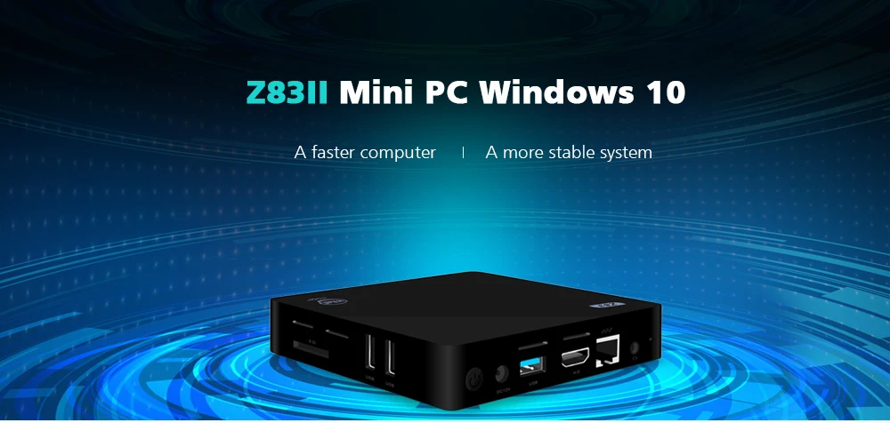 Z83II Windows 10 Мини ПК Intel Atom x5-Z8350 четырехъядерный 2G 3 2G 64G 2,4G 5,8G WiFi смарт-приставка Minipc
