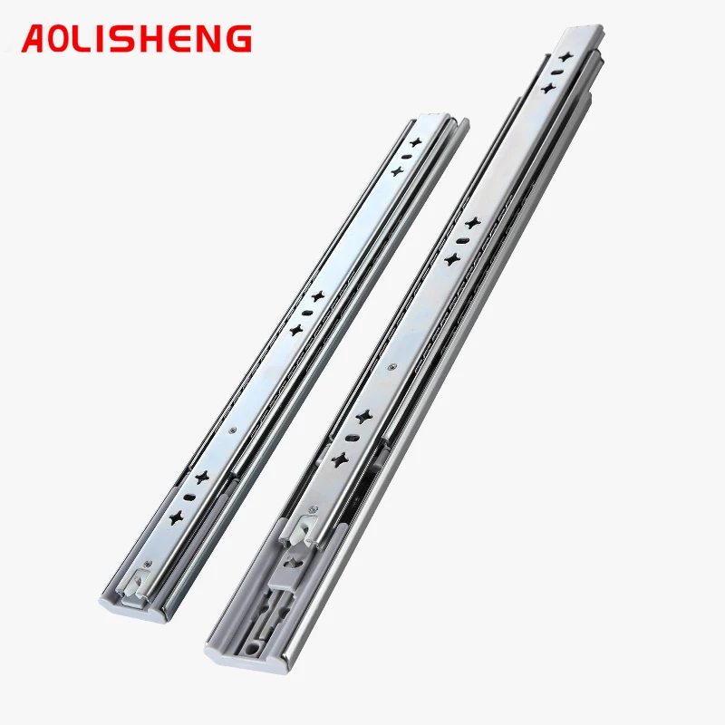 Сверхмощная направляющая для выдвижных ящиков AOLISHENG трехсекционная