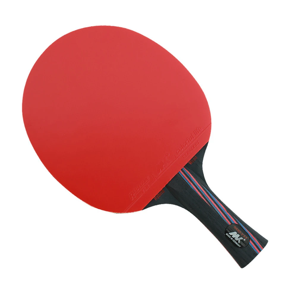 

1 Piece NANO-V 9.8 Table Tennis Racket Short Long Handle Carbon Blade Rubber For Rackets used in professional competition