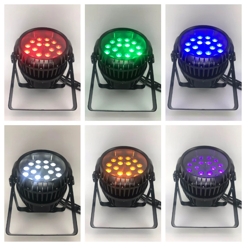 Супер яркий открытый светодиодный зум сценический Par-прожектор 18x18 Вт RGBWA UV 6в1 с масштабированием светодиодный Par IP65 Водонепроницаемый Par Банки DMX Освещение для дискотеки DJ
