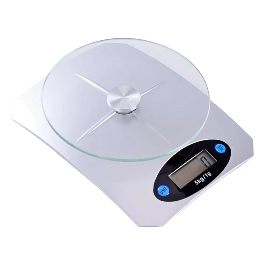 

Glass Food Precise Graduation Kitchen Scale 5KG Grams and oz for Cooking