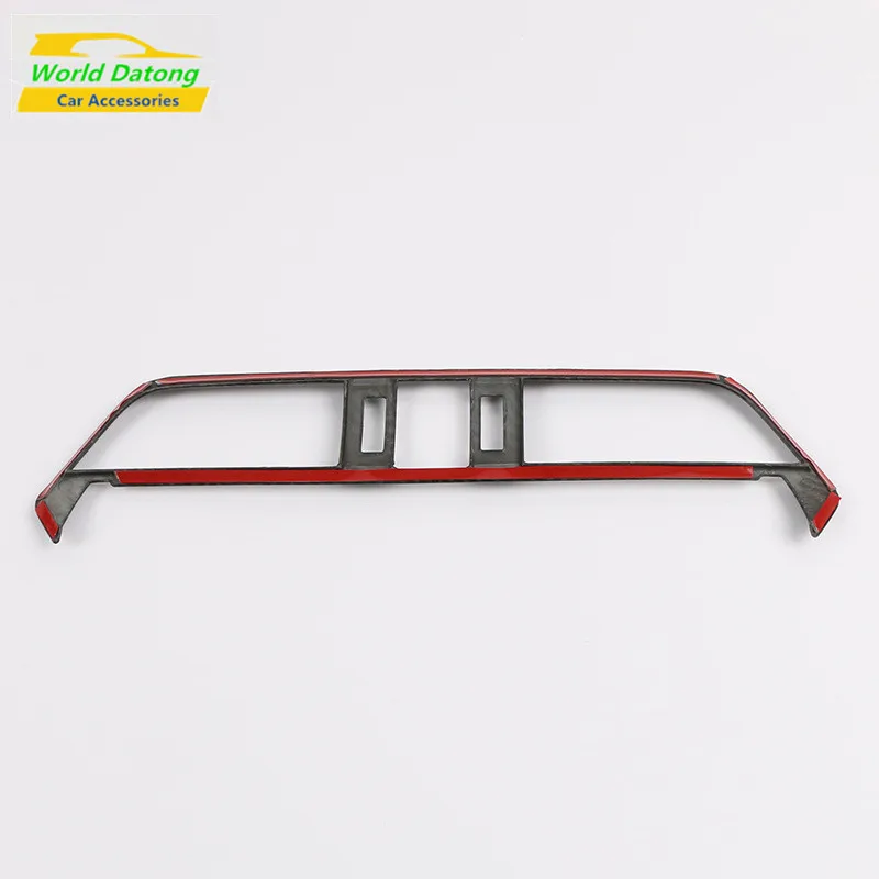 

For Toyota RAV4 2019 2020 Car Center Console Air Conditioning Outlet Vent ABS Decoration Carbon Fiber Drawing Cover Trim