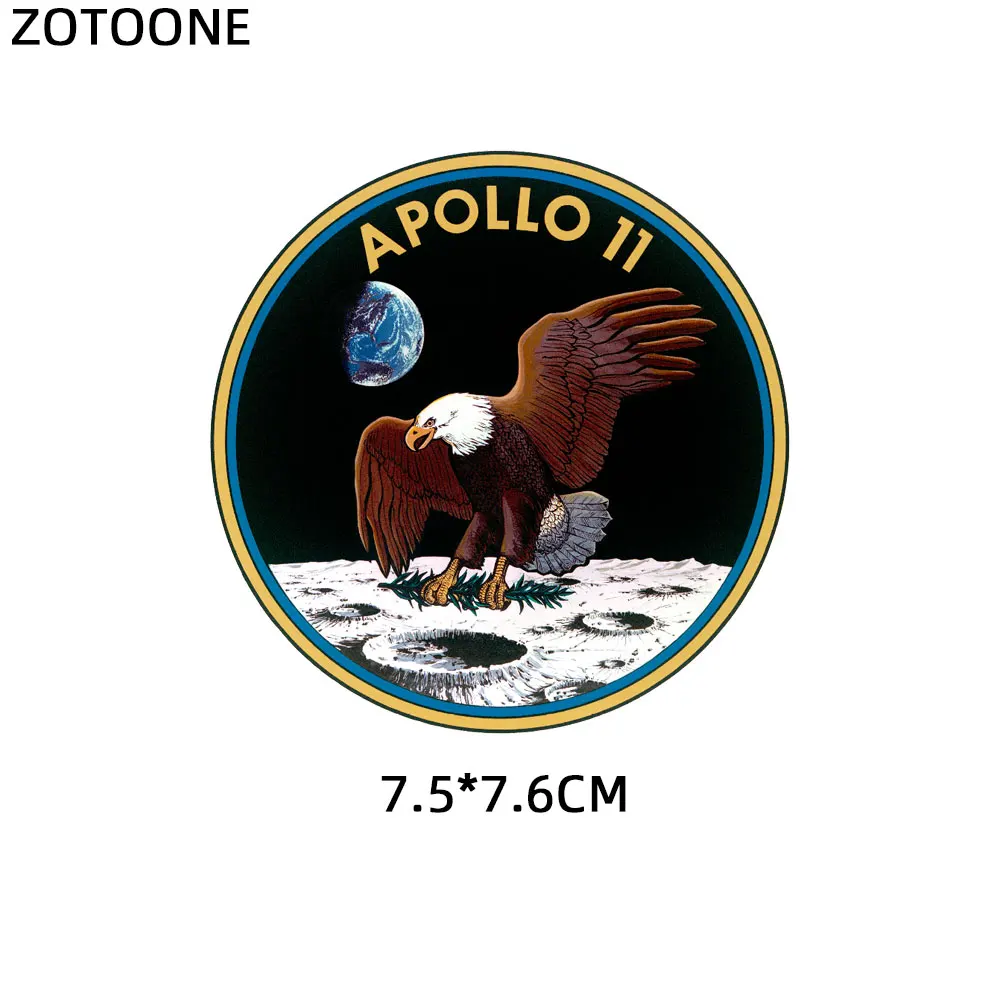 ZOTOONE нашивка с космонавтом, космическая планета, автомобильные наклейки с орлом, железные наклейки для одежды, аксессуары, аппликация, сделай сам, теплопередача G