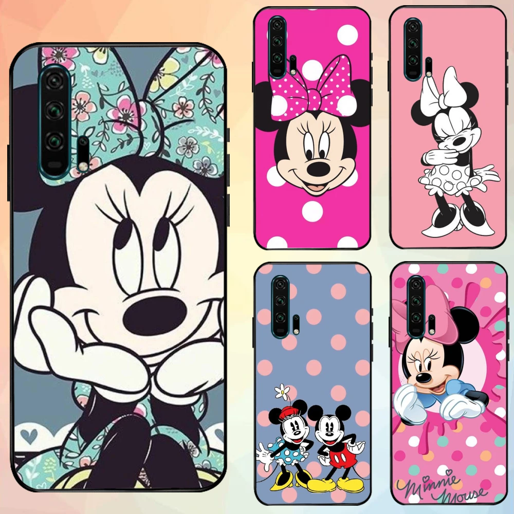 

Phone Case for Huawei Honor V30 Pro Honor V20 30 20 10 Honor9X 9XPro Colorful Matte Oh Disney Mouse Minnie Cute