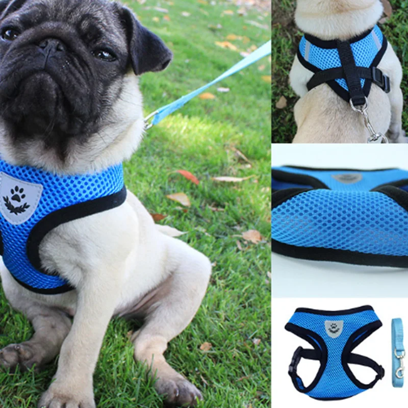 

Harness for Pet Chest Harness Adjustable Reflective Vest Walking Lead Dog Leash Rope for Dog Pet Supplies