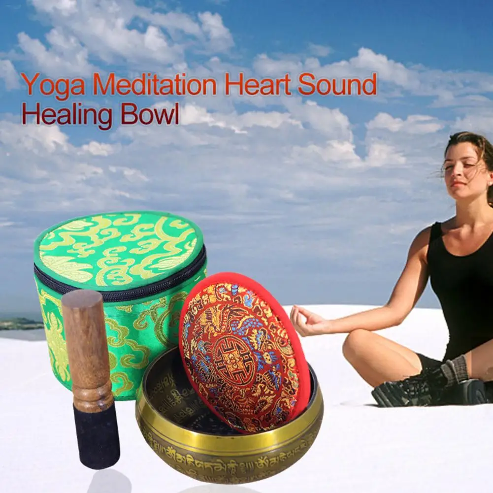 Плетеные Тибетские буддийские браслеты Поющая чаша комплект ювелирных изделий