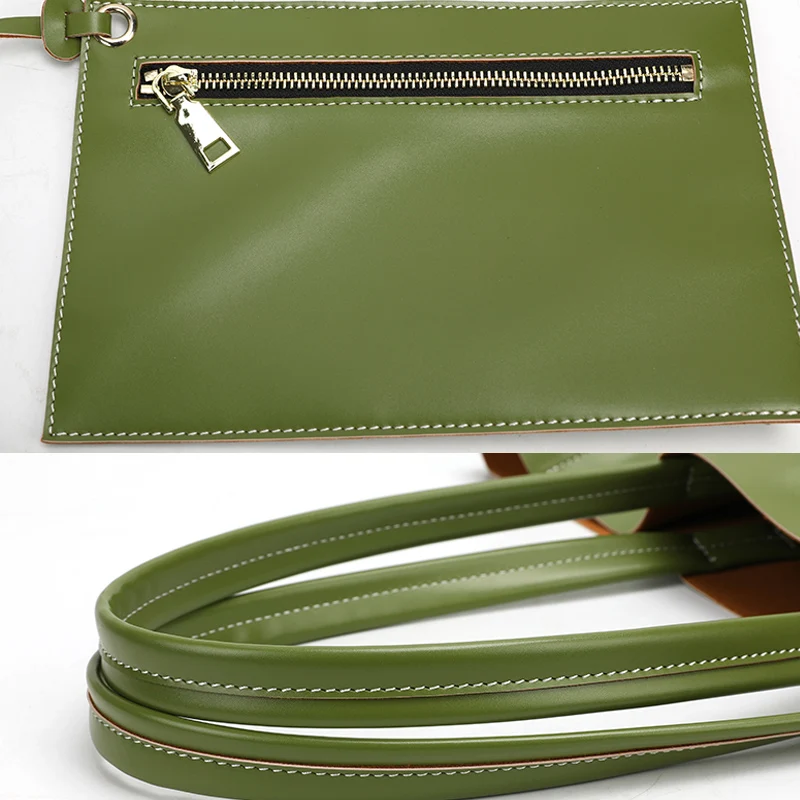 

Fashion Splice Large Shopper Bag for Women Korean Designer Ladies Big Shoulder Bag Green Brown Female Market Tote Handbag XXL