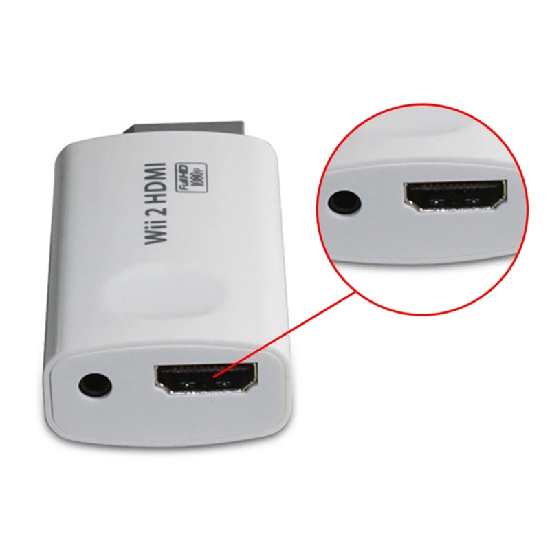 Wii к конвертеру HDMI адаптер FullHD 1080P ТВ аудио 3 5 мм поддерживает WII игровой консоли