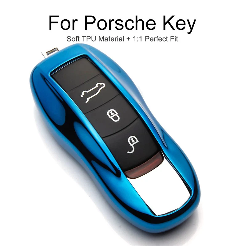 ТПУ автомобильный чехол для ключей Porsche Panamera 996 991 Boxster 987 997 Cayenne 958 Macan защиты кольцо