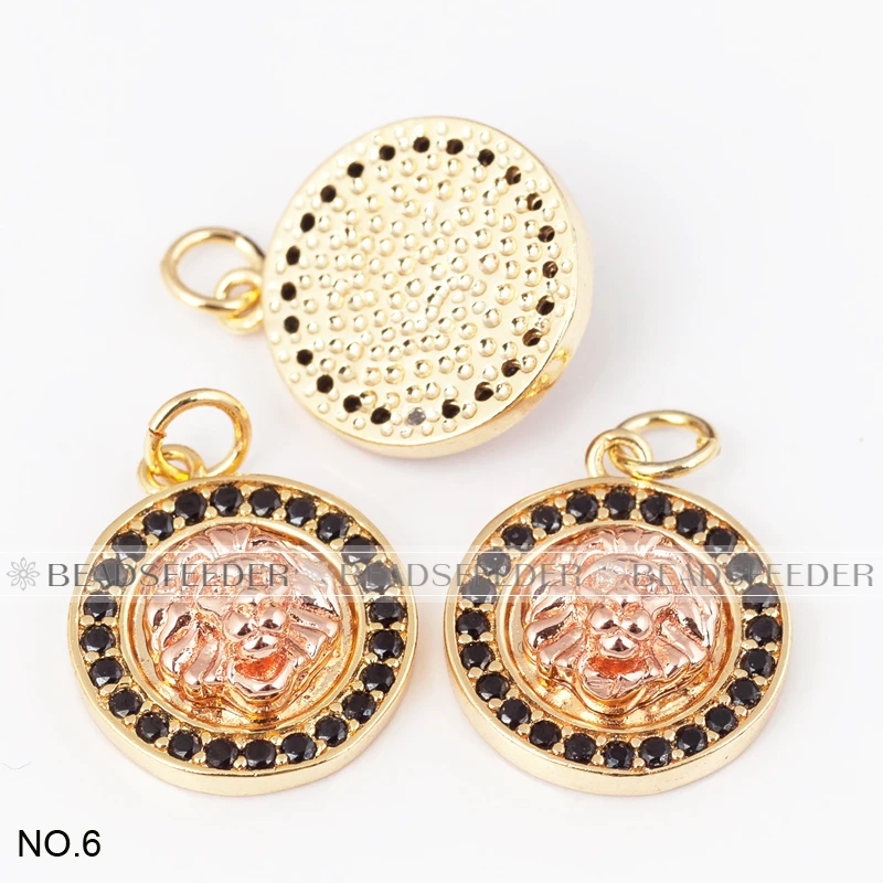 Брелок-Чарм в форме головы льва кулон для мужчин ожерелье/браслет микро