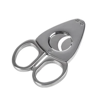 the new stainless steel dual functional cigar cutter cigar scissors gadgets for men
