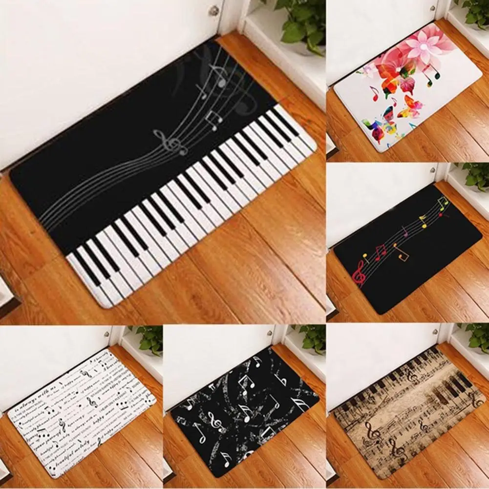 Фортепианная клавиатура нотка дверной коврик для прихожей входной двери