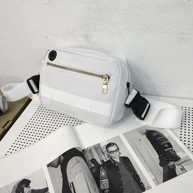 

Hip-Hop Retro Oxford Cloth Small Square Bag Wild Messenger Bag Tide Chest Bag Wild Female Bag