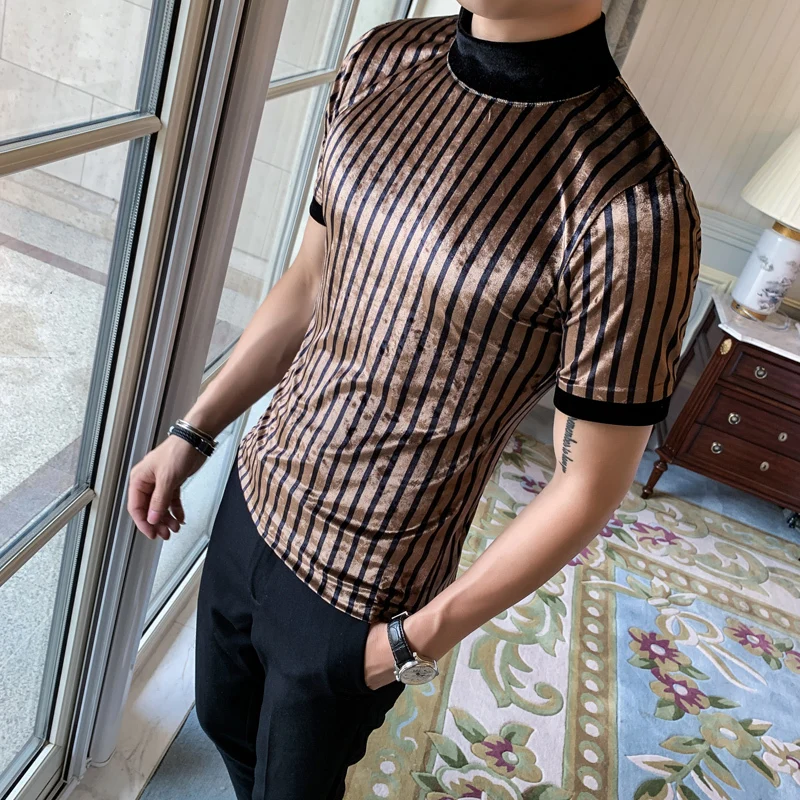 Мода 2019 Social Club полосатые футболки мужские с коротким рукавом Homme тонкий