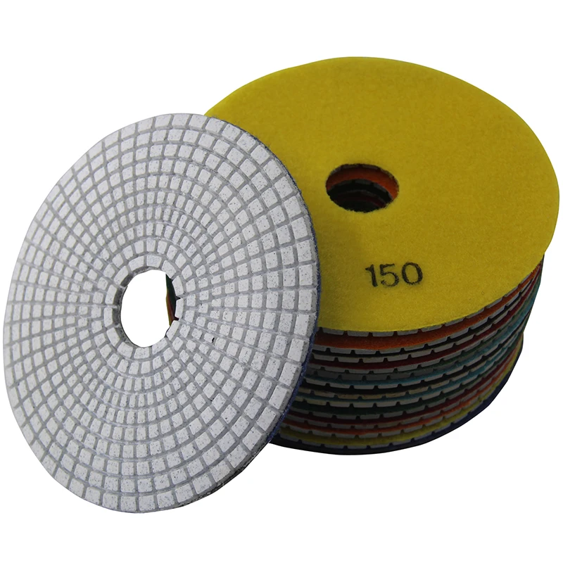 Алмазные полировальные колодки 150 мм 6 дюймов зернистость 50 3000 влажная