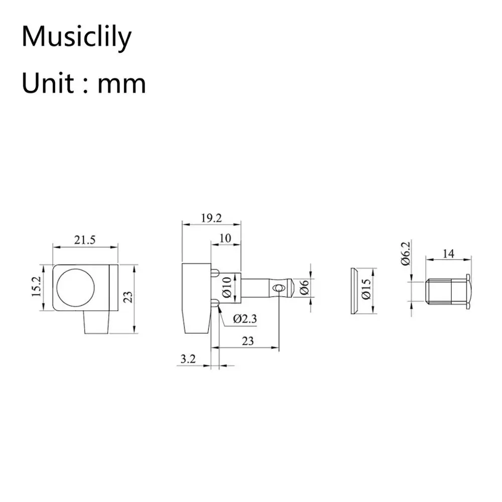 Musiclily Pro 6 in line 2 pins запечатанная гитара Tuners машинная головка колышки для тюнинга