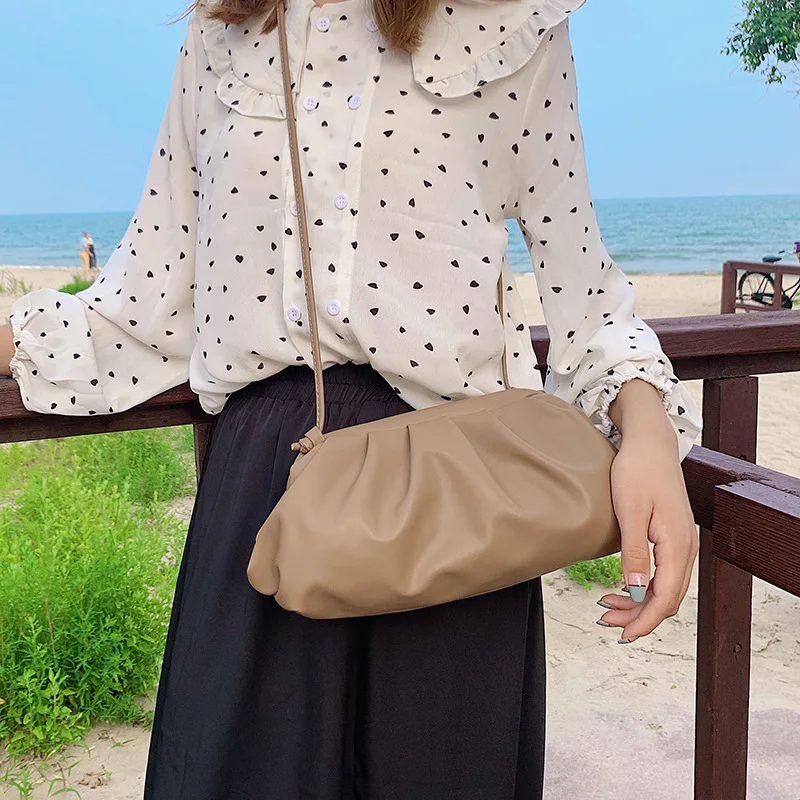 Женская сумка через плечо из искусственной кожи сумки hobo повседневные пельменты