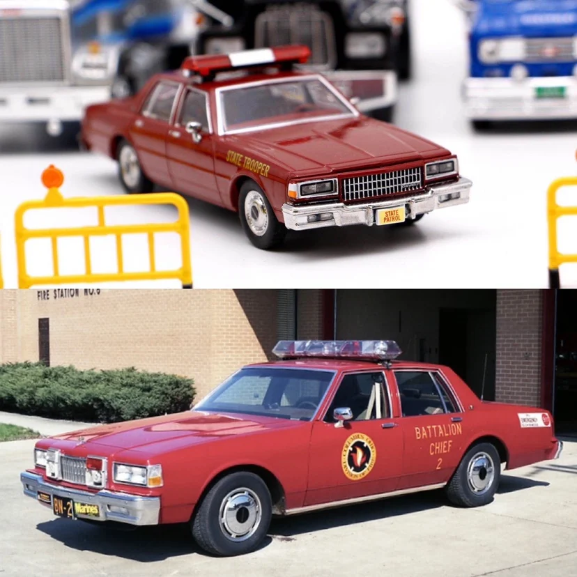 

Greenlight 1:43 1987 Chevrolet Caprice Trooper лимитированный коллекционный выпуск, металлическая литая модель, игрушка в подарок