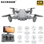 Мини-Дрон Satkago с HD камерой 4K, складной Квадрокоптер с одной кнопкой, отслеживание возврата, FPV GPS, Радиоуправляемый вертолет, Квадрокоптер, детская игрушка