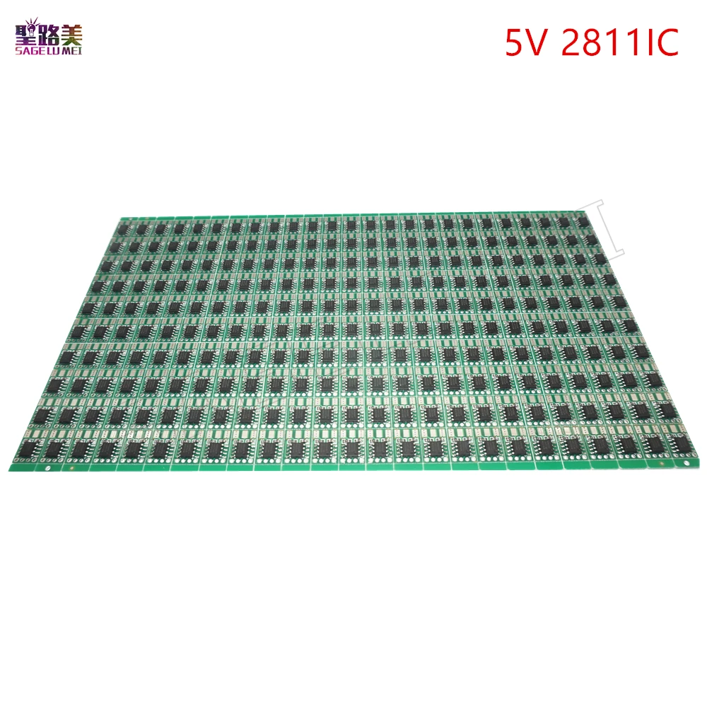100 шт./упак. DC5V ws2811 IC Светодиодная печатная плата WS2811 led RGB пиксельный модуль 12 мм