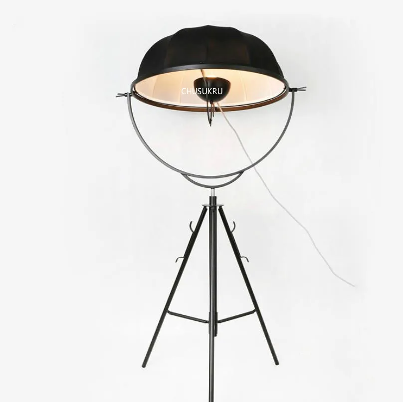 Современная тканевая светодиодная Напольная Лампа регулируемая спутниковая